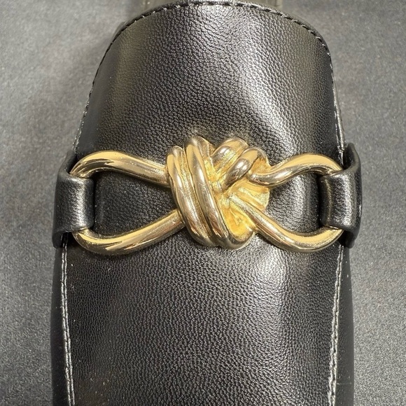 NEW Banana Republic Mules Black with Gold-Tone Hardware Women’s Size 6 - Picture 4 of 7